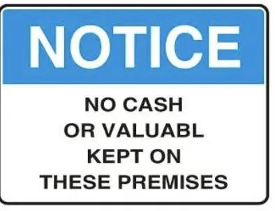 NT 17 — NOTICE - NO EATING OR DRINKING IN THIS AREA